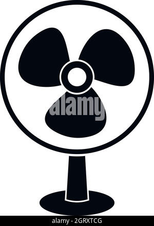 Ventilator icon, simple style Stock Vector
