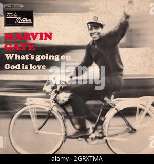 Marvin Gaye - What's going on - God is love 45rpm - Vintage Vinyl Record Cover Stock Photo