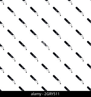 Pipette pattern, simple style Stock Vector