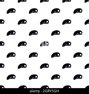 Military beret pattern, simple style Stock Vector