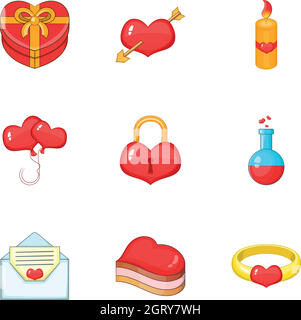 Valentine day icons set Stock Vector Image & Art - Alamy