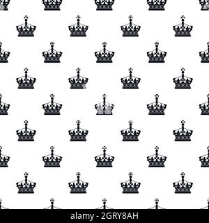 Royal crown pattern, simple style Stock Vector