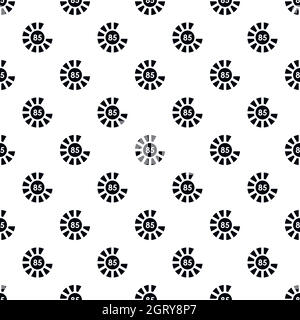 Circle loading, 85 percent pattern, simple style Stock Vector