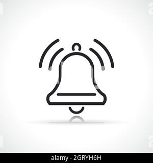 bell notification or alert icon Stock Vector