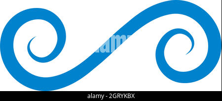 vortex wind  logo icon vector design Stock Vector