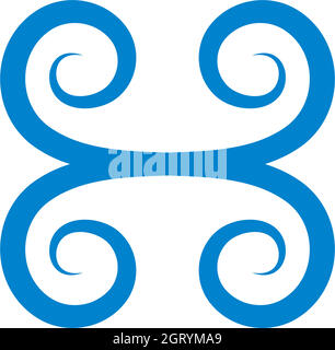 vortex wind  logo icon vector design Stock Vector