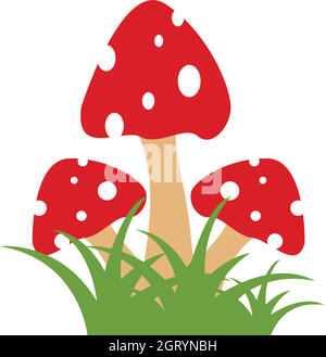 mushroom vector illustration icon design Stock Vector