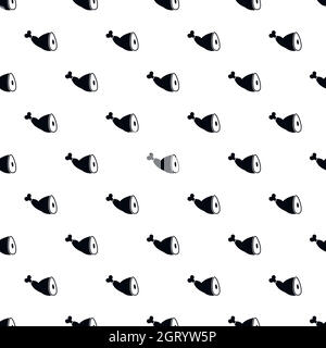 Jamon pattern, simple style Stock Vector