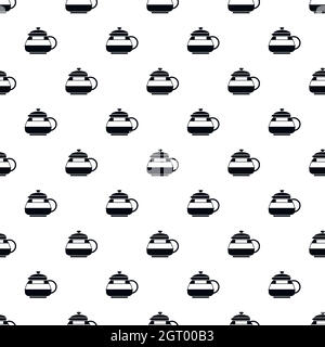 Sugar bowl pattern, simple style Stock Vector