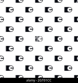 CD pattern, simple style Stock Vector