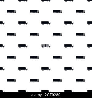 Truck pattern, simple style Stock Vector