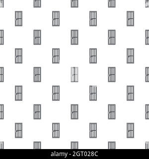 Steel door pattern, simple style Stock Vector