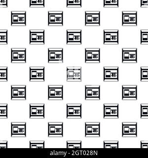 ATM bank cash machine pattern, simple style Stock Vector