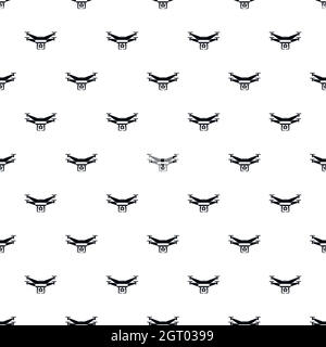 Drone pattern, simple style Stock Vector