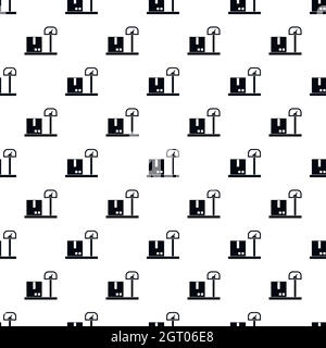 Weight scale pattern, simple style Stock Vector