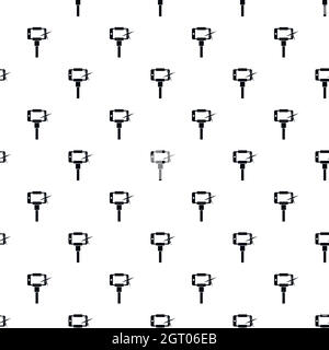 Smartphone on a selfie stick pattern, simple style Stock Vector