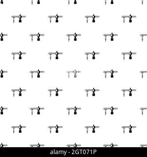 Crane pattern, simple style Stock Vector