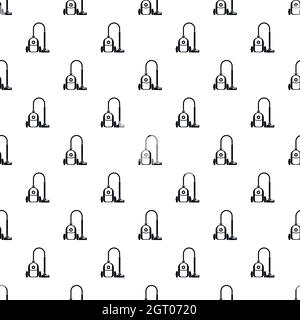 Vacuum cleaner pattern, simple style Stock Vector