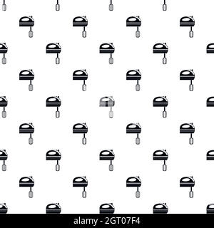 Kitchen mixer pattern, simple style Stock Vector
