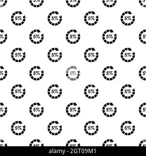 Web preloader, 5 percent pattern, simple style Stock Vector