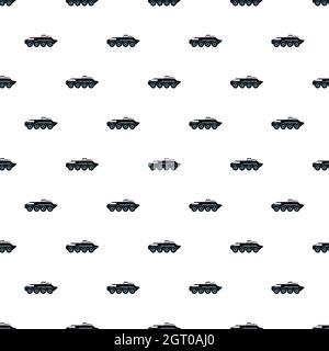 Armo infantry vehicle pattern, simple style Stock Vector
