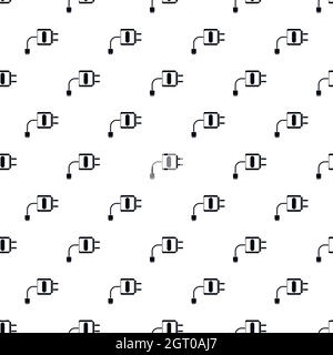 USB charger pattern, simple style Stock Vector