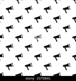 Loudspeaker pattern, simple style Stock Vector