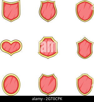 Vector heraldic element collection and Coat of arms template vector ...
