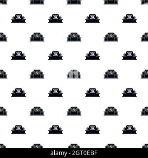 Airport baggage security scanner pattern Stock Vector