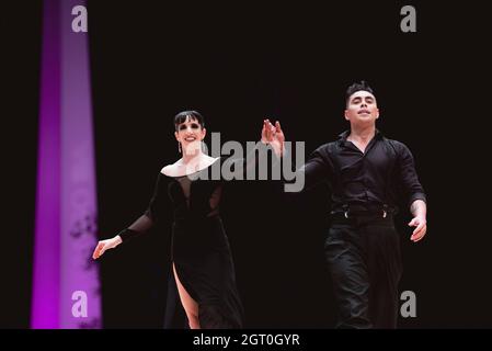 25 September 2021, Argentina, Buenos Aires: competitor during the final round of the World Tango Championship. Stock Photo