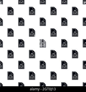 JPG file pattern, simple style Stock Vector