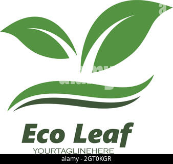 green leaf ecology nature element background vector icon of go green Stock Vector