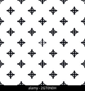 Expand arrows pattern, simple style Stock Vector