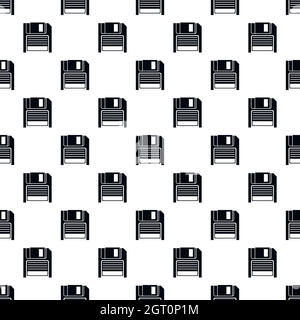 Diskette pattern, simple style Stock Vector