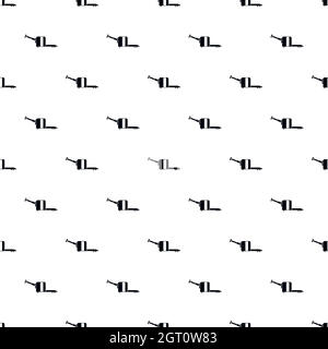 Cart on wheels pattern, simple style Stock Vector