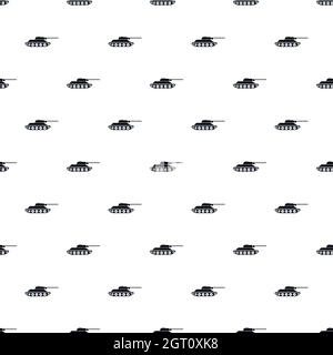 Tank pattern, simple style Stock Vector