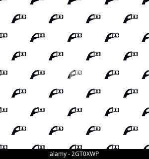Man taking photo on smartphone pattern Stock Vector