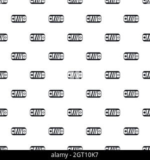 Portable video game console pattern, simple style Stock Vector