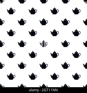 Kettle pattern, simple style Stock Vector