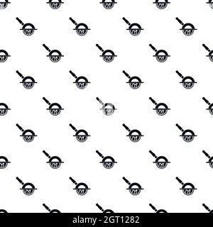 Circular saw pattern, simple style Stock Vector