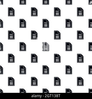 PNG file pattern, simple style Stock Vector