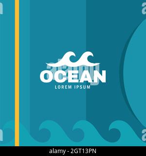 ocean identity cd bag Stock Vector
