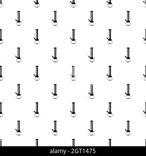 Bong for smoking pattern, simple style Stock Vector