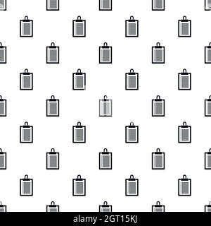 Clipboard check list pattern, simple style Stock Vector