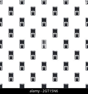 System unit pattern, simple style Stock Vector