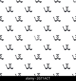 Trolley pattern, simple style Stock Vector
