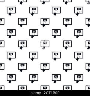 Online shopping pattern, simple style Stock Vector