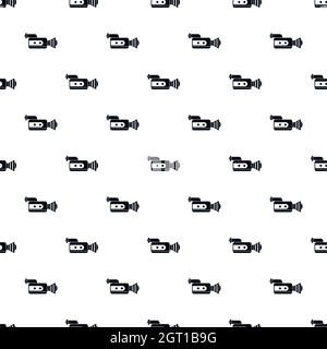 Video camcorder pattern, simple style Stock Vector