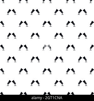 Spotlights pattern, simple style Stock Vector