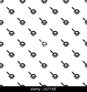 Circular saw pattern, simple style Stock Vector